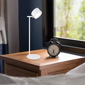 Lampička Globo LED stolní lampa Jorje CCT 4 v 1 bílá - délka USB kabelu 100 cm 1 x 4,5 W LED - Doprava zdarma