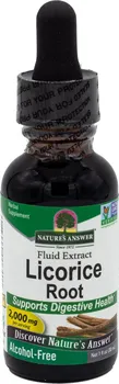 Přírodní produkt NATURE'S ANSWER Licorice Root Alcohol Free 2000 mg 30 ml