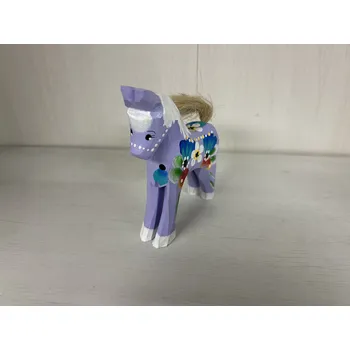 Dřevěná hračka Dřevotéka Dřevěný kůň - fialový malý Dřevěný kůň - fialový malý