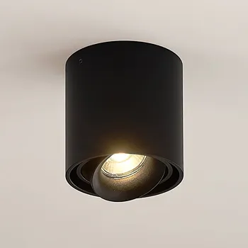 Lampička Svítidlo Arcchio Walza, černé, kov, Ø 9,3 cm, GU10 černá 1 x 50 W - Doprava zdarma