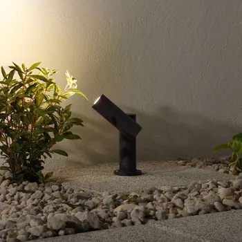 Lampička Lucande Podstavná lampa Narea LED, nastavitelná, 14 cm tmavě šedá 1 x 4,5 W LED - Doprava zdarma