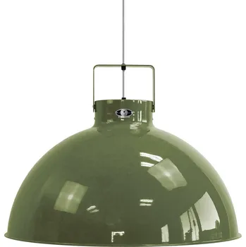 Jieldé Dante D675 závěsné světlo, olivová Ø 67,5cm - délka kabelu 250 cm, Ø baldachýn 8 cm olivově zelená 1 x 100 W - Doprava zdarma
