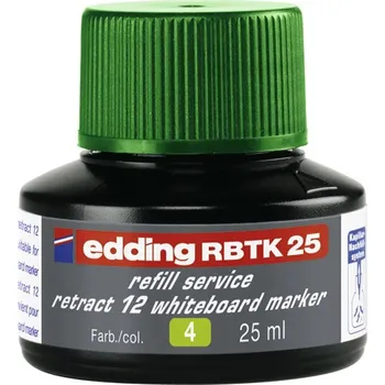 Náplň do psacích potřeb EDDING Náplň do stiskacího popisovače na bílou tabuli a flipchart "RBTK 25", zelená, EDDING, 25ml