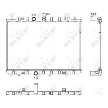 Chladič motoru Chladič, chlazení motoru NRF 53761