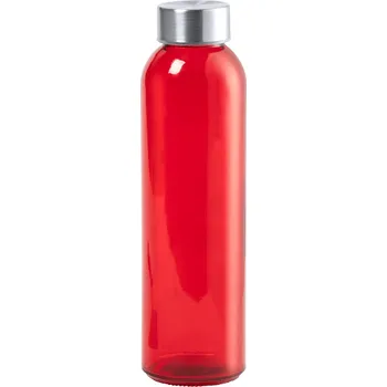 Láhev Konga skleněná láhev červená