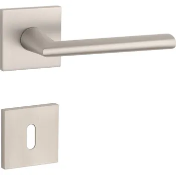 Dveřní kování AT - PRIMULA - HR 7S rozety BB, klika/klika NP - Nikl perla