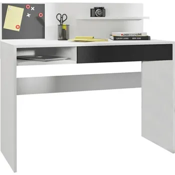 Psací stůl Psací stůl Iman 110x50 Bílá/černá