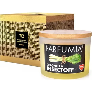 Svíčka DEDRA Sójová vonná EKO svíce, 2 knoty, CITRONELLA INSECTOFF, PARFUMIA® 400 ml