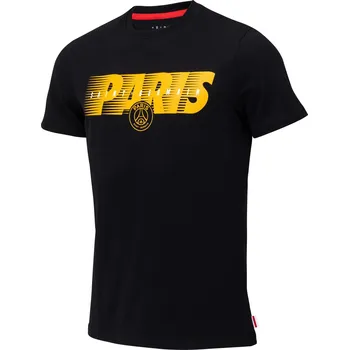 Pánské tričko PSG Paris Saint-Germain T-Shirt Pánská XL ČERNÁ