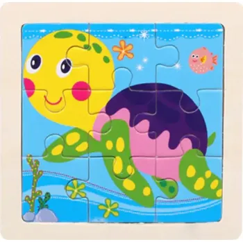 Puzzle Dřevěné puzzle pro nejmenší (S) - ŽELVIČKA (Značka: SKXNIER)