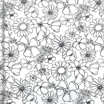 EU 999-897 Omalovánka Květiny bavlněná látka