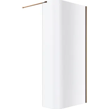 Excellent Vidoq sprchová zástěna walk-in 93 cm měděná kartáčovaný/průhledné sklo KAEX.1507.930.LP.CB
