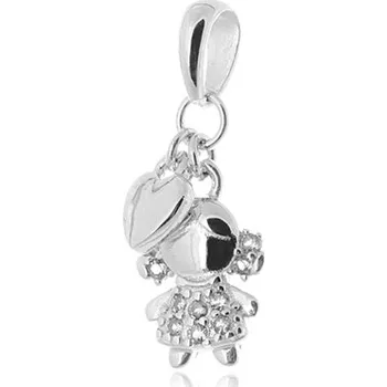 Šperk Stříbrný přívěšek panenka se zirkony SVLP0370SH2BI00