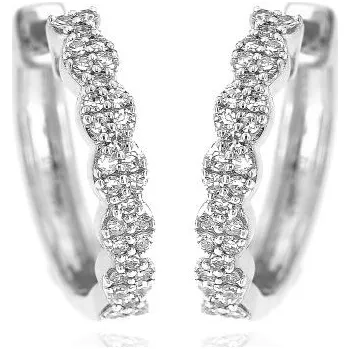 Náušnice Zlatnictví U Kostela Diamantové kroužky z bílého zlata 440 901907184