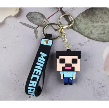 Přívěsek na klíče - MINECRAFT - ČERNÝ (Značka: TAKARA TOMY)