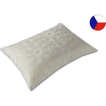 Povlak na dekorativní polštářek Damaškový povlak na polštář 50x70 GALA Kruhy jara