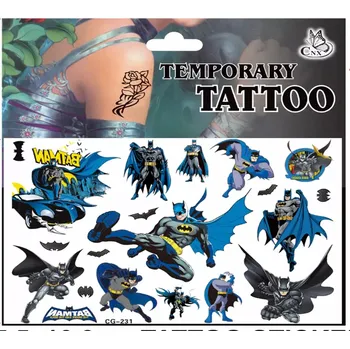 Odstranitelné tetování Dětské dočasné tetování - BATMAN 3 (Značka: TAKARA TOMY)