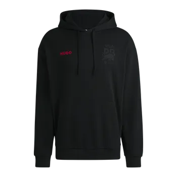 Pánská mikina Volnočasová mikina HUGO - Visa Cash App RB černá s logem - XL