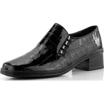 Dámské polobotky Gabor uzavřené polobotky s pružnou vsadkou lakované kroko černé 04.443.97 - 42 | P688085