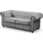 Rozkládací pohovka Infinity Chesterfield III Světle šedá