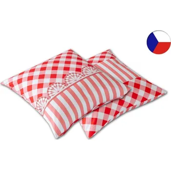 Povlak na dekorativní polštářek Luxusní saténový povlak na polštář 40x40 GARBO Červený kanafas