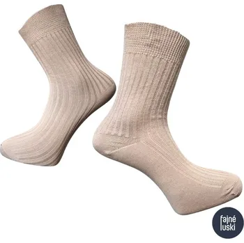 Pánské ponožky Ponožky 100% bavlna Zapo vel.39 béžová