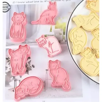 Vykrajovátko 3D vykrajovátka na sušenky - KOČIČKY - 6 ks (Značka: TAKARA TOMY)