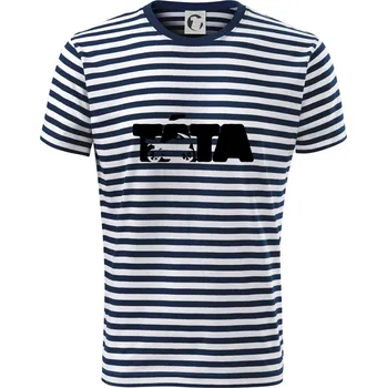 Táta nápis - motorka supersport - Triko na vodu - XS ( Prouhovaná )