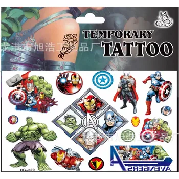 Odstranitelné tetování Dětské dočasné tetování - THE AVENGERS 9 (Značka: TAKARA TOMY)