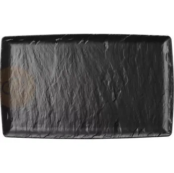 Mísa z melaminu, černá, GN 1/1, 530x325 mm | FINE DINE, Rock