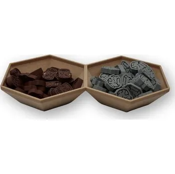 Příslušenství k deskovým hrám Junta Univerzální miska - dvoudílná rozdělená Barva: Zelená