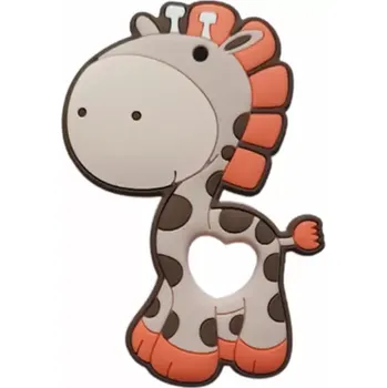 Silikonové kousátko - ŽIRAFKA - SVĚTLE HNĚDÉ (Značka: KEEP GROW)