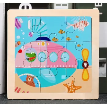Puzzle Dřevěné puzzle pro nejmenší (S) - PONORKA (Značka: SKXNIER)