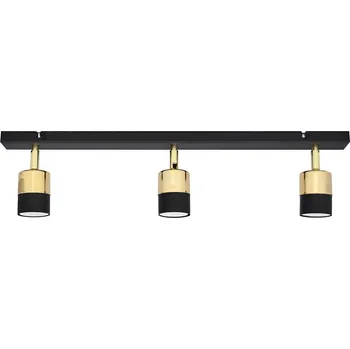 Bodové svítidlo LED Bodové svítidlo TUBSSON 3xGU10/4,8W/230V černá/zlatá