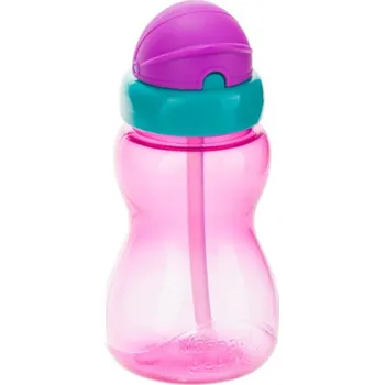 teploměr do vody pro miminko CANPOL BABIES Láhev sportovní se slámkou malá- růžová 270 ml