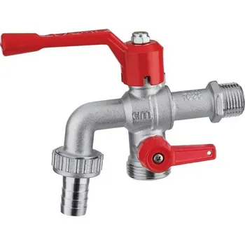 Ventil Ivar CS Dvojitý zahradní kulový uzávěr, vnější závit 1/2"x3/4"