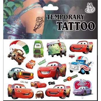 Odstranitelné tetování Dětské dočasné tetování - CARS/AUTA 2 (Značka: TAKARA TOMY)