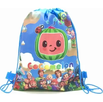 Školní sáček Sáček na přezůvky - COCOMELON - světle modrý (Značka: TAKARA TOMY)