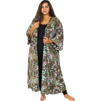 Dámský svetr Himalife Dlouhý kardigan Soha - hnědá Velikost: UNI