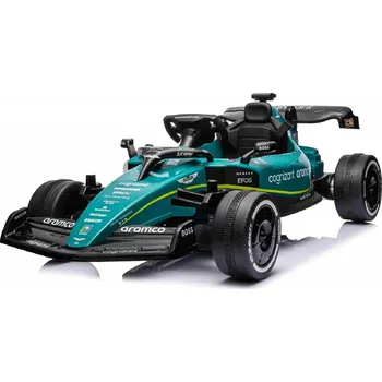 Dětské elektrovozidlo Aston Martin Formule Aston Martin Cognizant Aramco s dálkovým ovládáním, 24V, 4x4, zelená