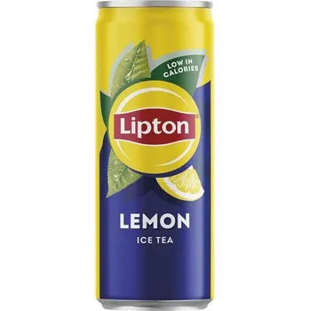 Limonáda Ledový čaj Lipton - s citrónem, plech, 24x 0,33 l