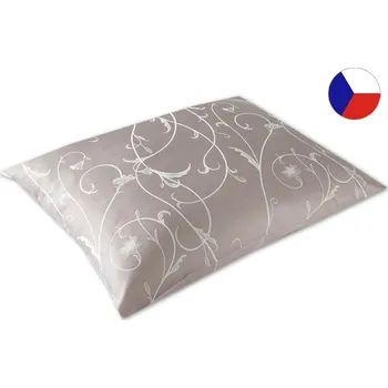 Povlak na dekorativní polštářek Damaškový povlak na polštář 40x60 EXCELLENT ORNELLA Tanec květin šedohnědý