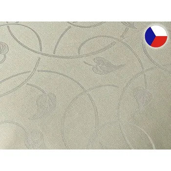 Povlak na dekorativní polštářek Damaškový povlak na polštář 40x40 EXCELLENT CARMINE Melánie listy zelenošedé