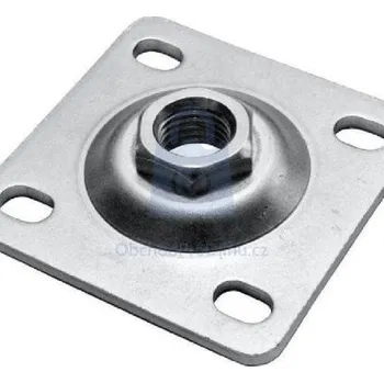 Příslušenství pro plot Kotva pro montáž branky a brány do zděných sloupků 74 x 74 x 4 mm, balení 1 ks