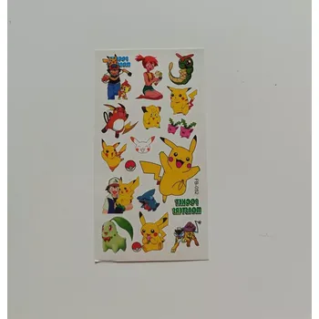 Odstranitelné tetování Dětské dočasné tetování - POKÉMON (2) - PIKACHU 12 (Značka: TAKARA TOMY)