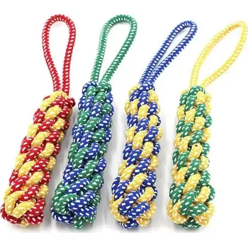 Hračka pro psa Psí hračka | bavlněné lano na kousání - L 33 cm