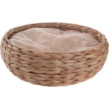 Pletený pelíšek pro kočky béžová, 43 x 15 cm, přírodní