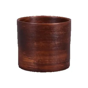Obal na květináč Obal na květník MUCHA WOOD keramický matný d14x13cm