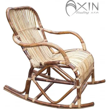 Křeslo Axin Trading s.r.o. Přírodní houpací ratanové křeslo