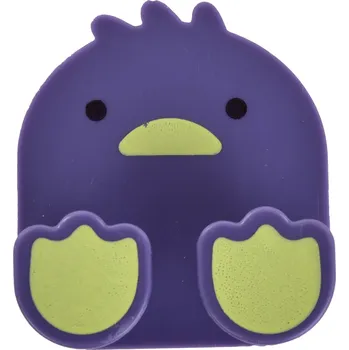 Věšák KÁČÁTKO | věšák na ručníky & utěrky bez poutka | samolepicí držák bez vrtání | fialový | 6 × 7 cm Dedra